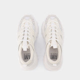 New Lucky 9 Sneakers in White Leather