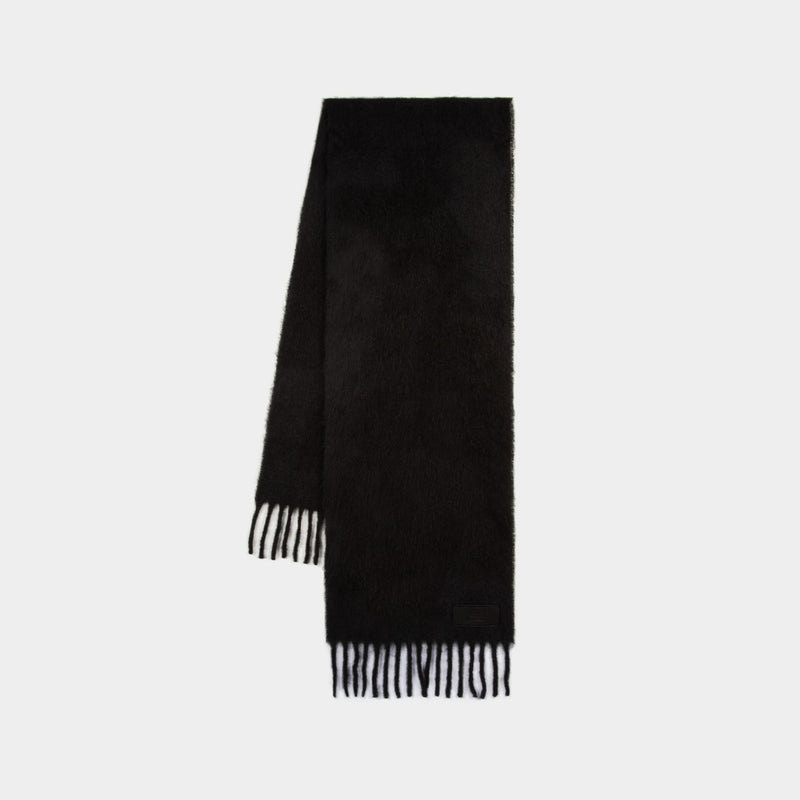 Oversize Scarf - AMI Paris - Alpaca - Black