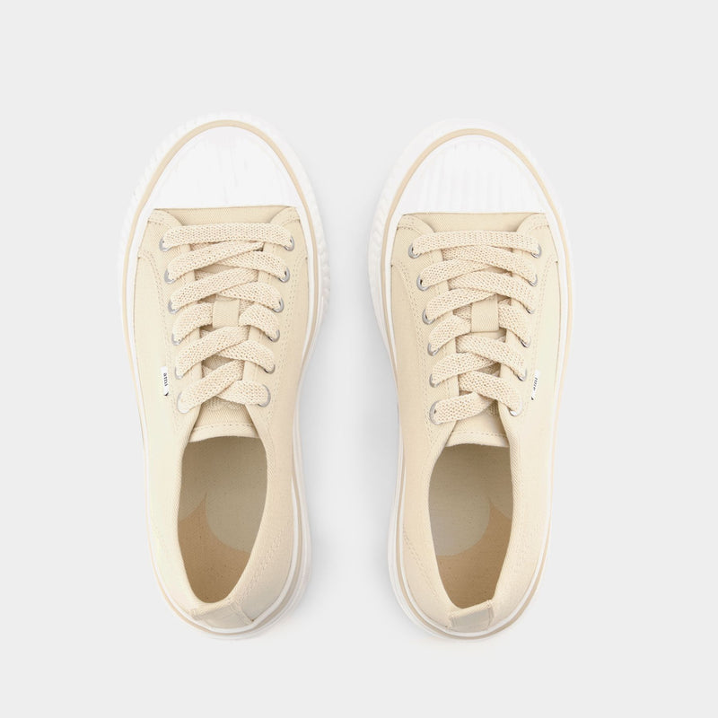 Low Top Ami 1980 Sneakers - AMI Paris - Cotton - Off White