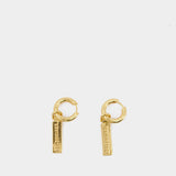 Skate Tag P Earring - Balenciaga - Gold