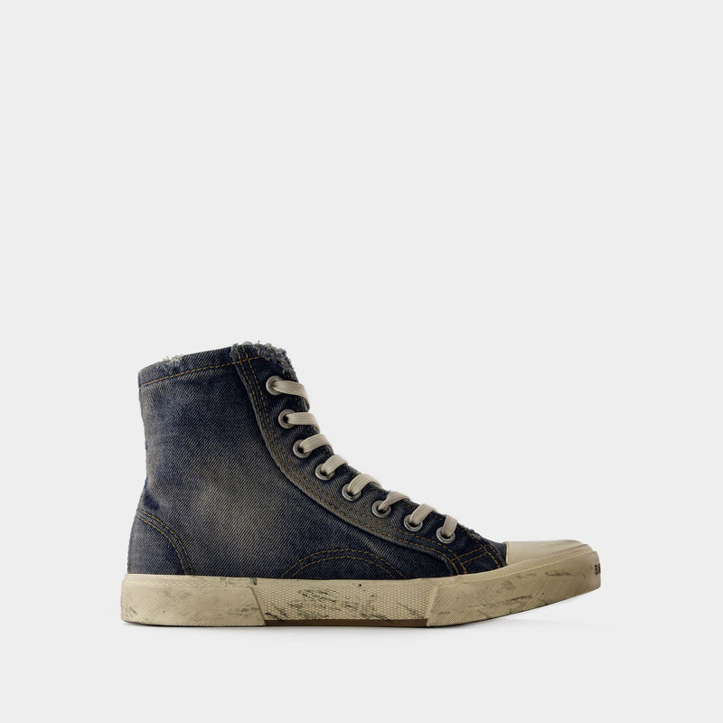 Paris High Top Sneakers - Balenciaga - Canvas - Mid 90
s Blue