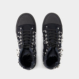 Paris High Top Sneakers - Balenciaga - Canvas - Black