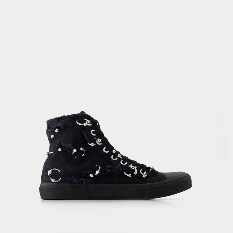 Paris High Top Sneakers - Balenciaga - Canvas - Black