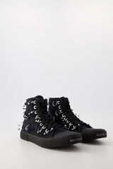 Paris High Top Sneakers - Balenciaga - Canvas - Black