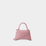 Hourglass Small Bag - Balenciaga - Leather - Powder Pink