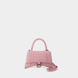 Hourglass Small Bag - Balenciaga - Leather - Powder Pink