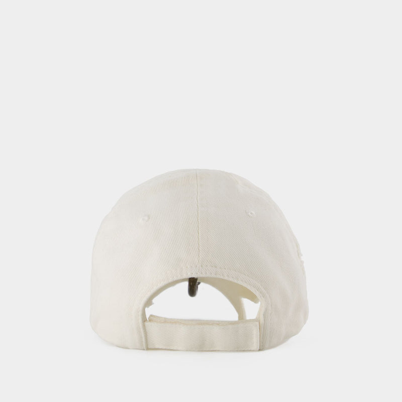 Piercing Hat - Balenciaga - Cotton - White