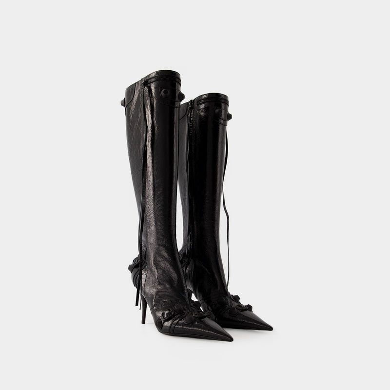 Cagole H90 Boots - Balenciaga - Leather - Black