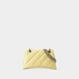 Crush Chain S Crossbody - Balenciaga - Leather - Yellow