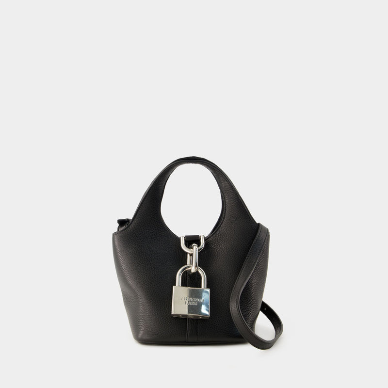 Locker Hobo S Shoulder Bag - Balenciaga - Leather - Black