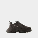 Triple S Sneakers - Balenciaga - Denim - Black