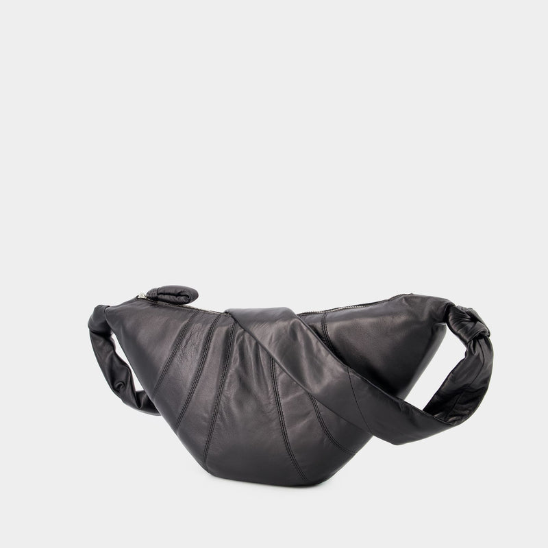 Medium Croissant Crossbody  - Lemaire - Leather - Black