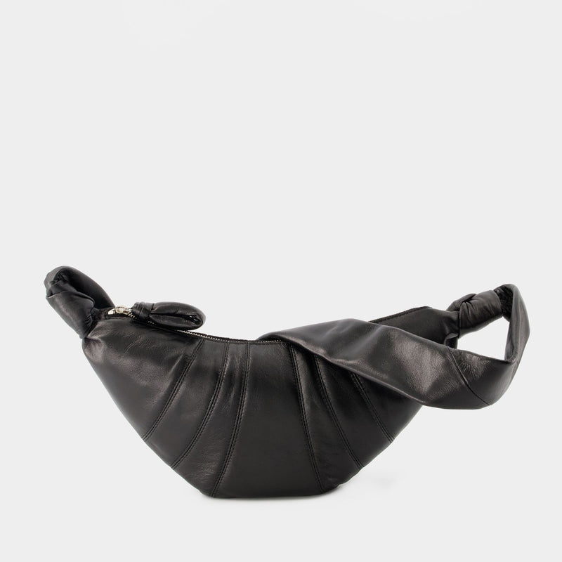 Small Croissant Bag - Lemaire - Leather - Black