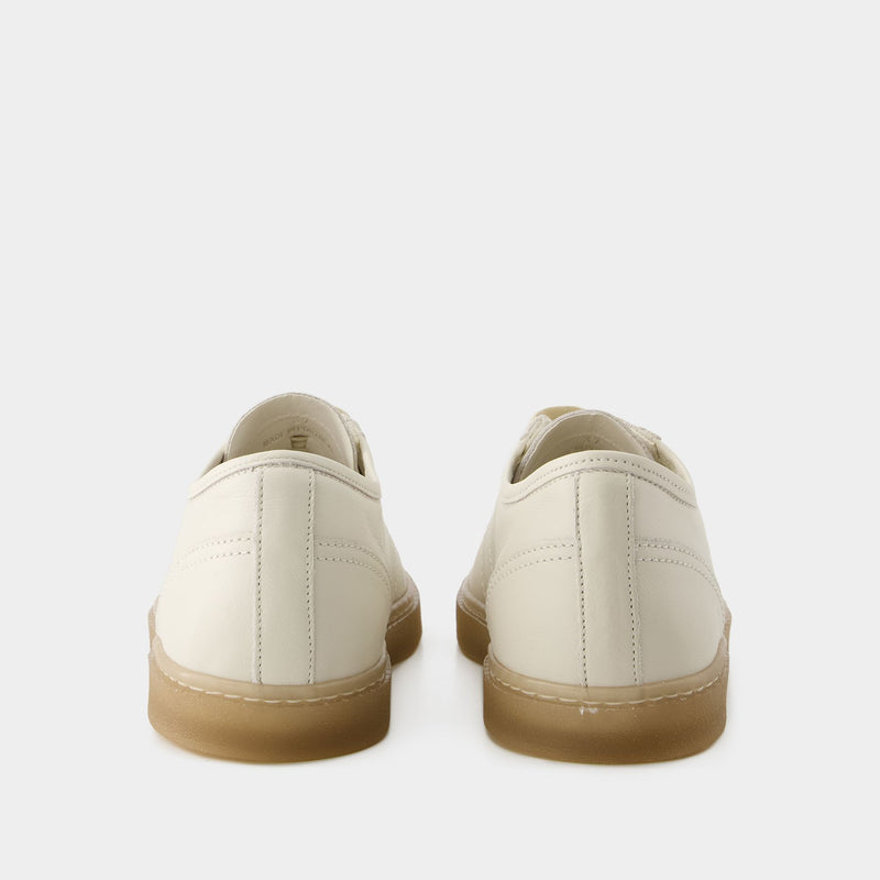 Linoleum Basic Sneakers - Lemaire - Leather - White Clay