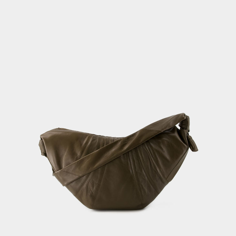 Large Croissant Bag - Lemaire - Leather - Dark Tobacco