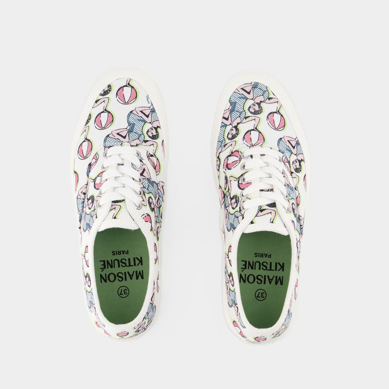 Dancing Girls Sneakers - Maison Kitsuné - Canvas - Multi