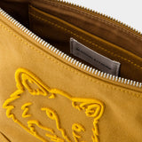 Fox Head Pouch - Maison Kitsune - Canvas - Brown