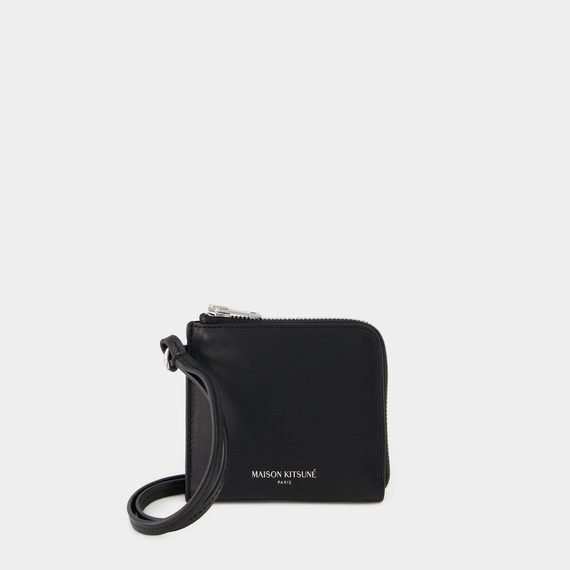 Purse - Maison Kitsune - Leather - Black