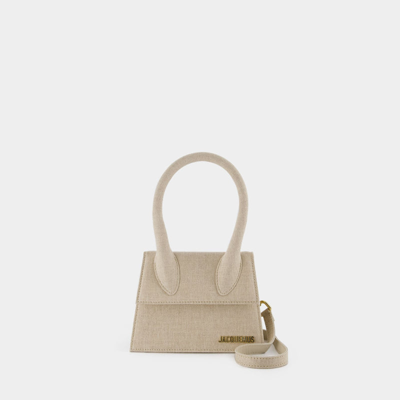 Le Chiquito Medium Bag - Jacquemus - Linen - Light Greige