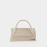 Le Chiquito Long Bag - Jacquemus - Linen - Light Greige