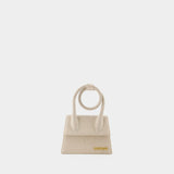 Le Chiquito Noeud Bag - Jacquemus -  Greige Clair - Cotton