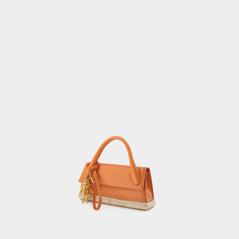 Le Chiquito Long Cordao Bag - Jacquemus - Orange - Leather