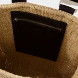 Le Panier Tote Bag - Jacquemus -  Dark Brown - Raphia