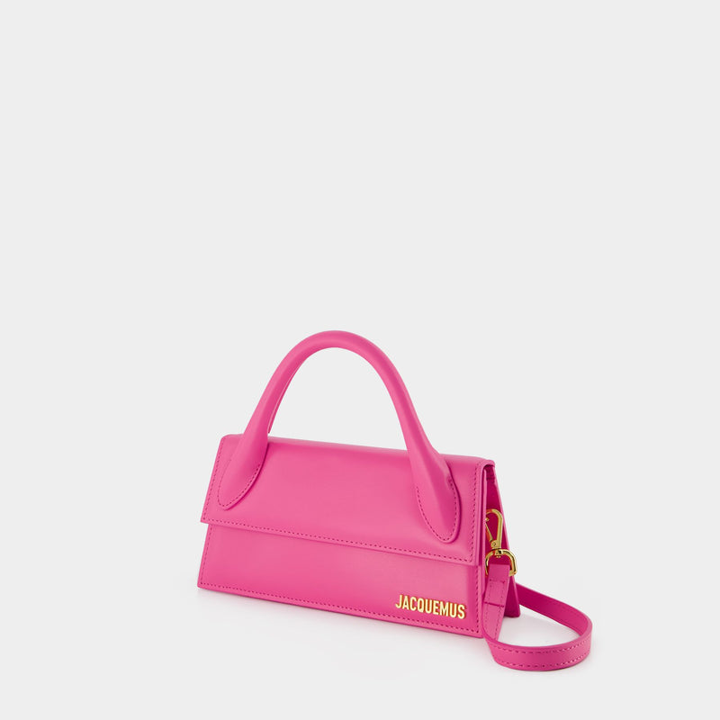 Le Chiquito Long Bag - Jacquemus - Leather - Neon Pink