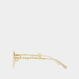 Pralu Sunglasses - Jacquemus - Acetate - Off White