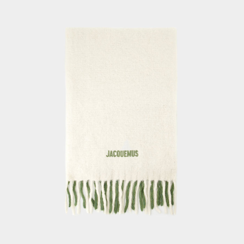 Moisson Scarf - Jacquemus - Wool - Khaki