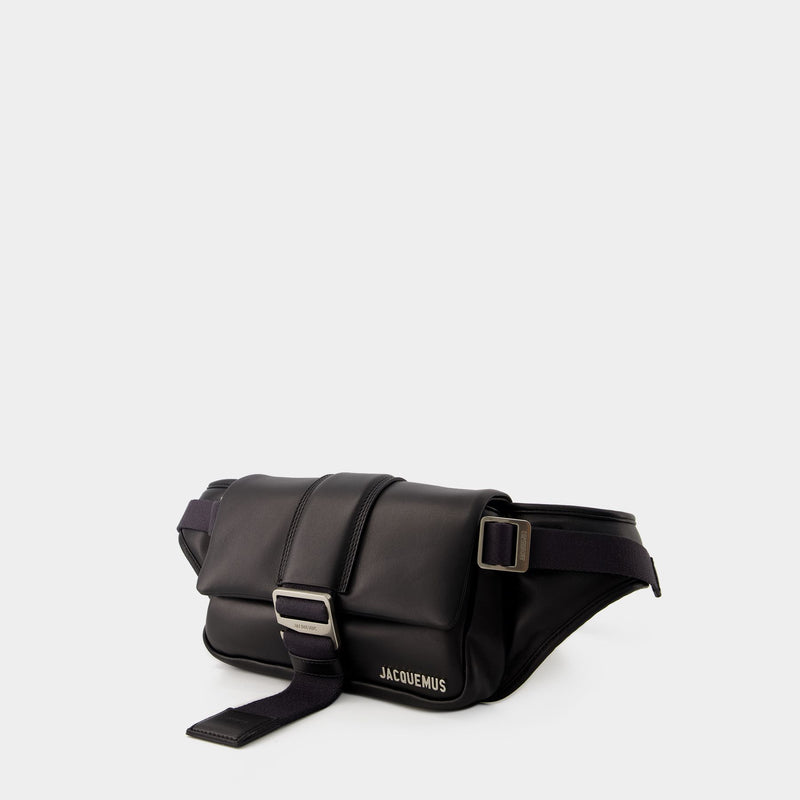 Bambimou Belt Bag - Jacquemus - Leather - Black