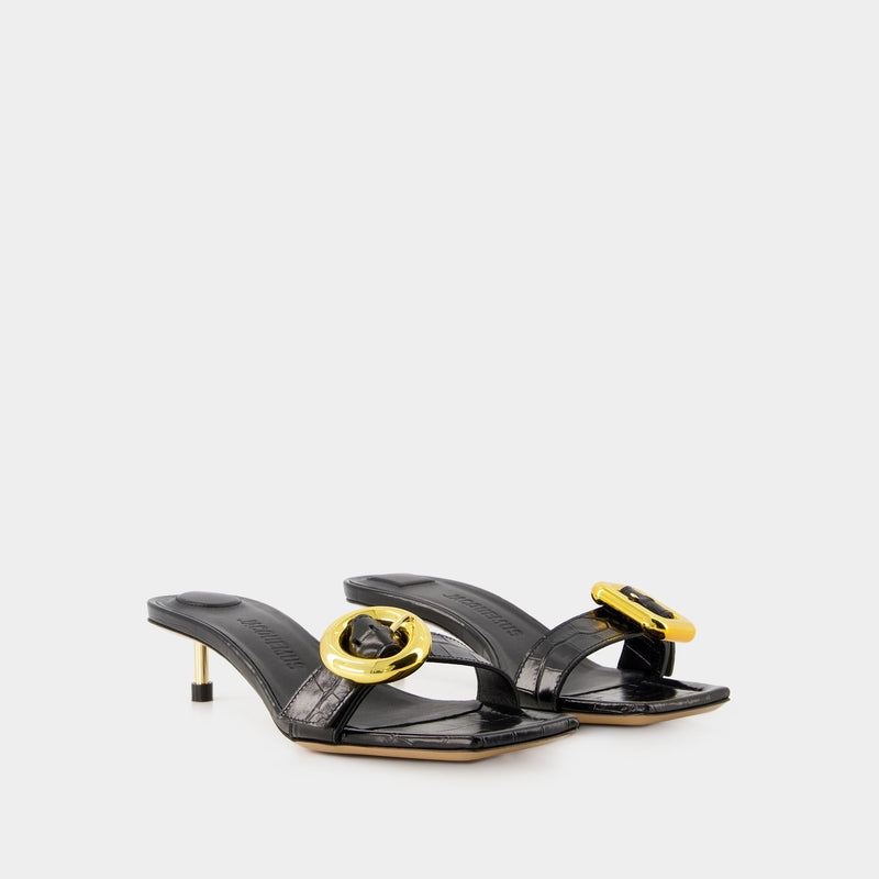 Regalo B Sandals - Jacquemus - Leather - Black