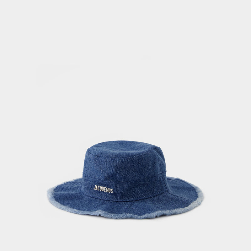 Le Bob Artichaut Bucket Hat - Jacquemus - Cotton - Blue Denim