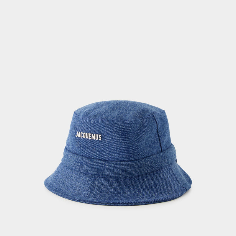 Le Bob Gadjo Bucket Hat - Jacquemus - Cotton - Blue