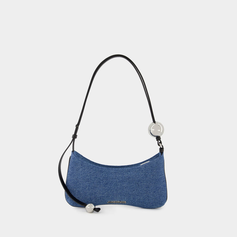 Le Bisou Perle Shoulder Bag - Jacquemus - Cotton - Blue