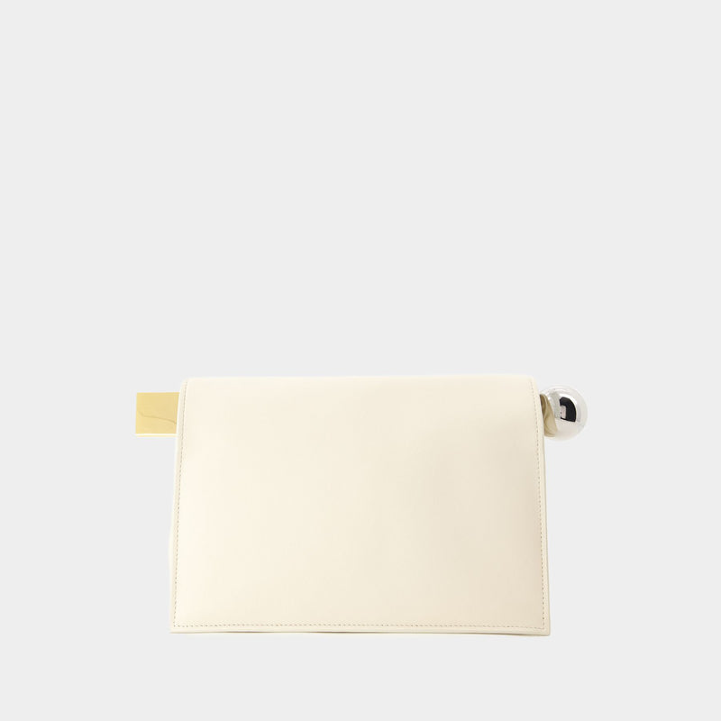 La Pochette Rond Carre - Jacquemus - Cotton - Ivory