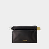 La Pochette Rond Carre - Jacquemus - Cotton - Black