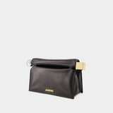 La Pochette Rond Carre - Jacquemus - Cotton - Black