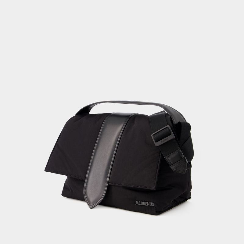 Le Messenger Bambino Crossbody - Jacquemus - Cotton - Black