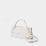 Le Chiquito Long Bag - Jacquemus - White - Leather