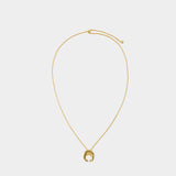 Initial Necklace - Charlotte Chesnais - Silver/Gold 18Kt - Gold