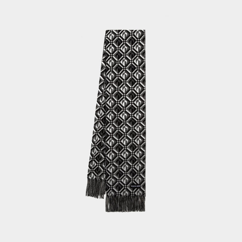 Virgin Scarf - Marine Serre - Wool - Black