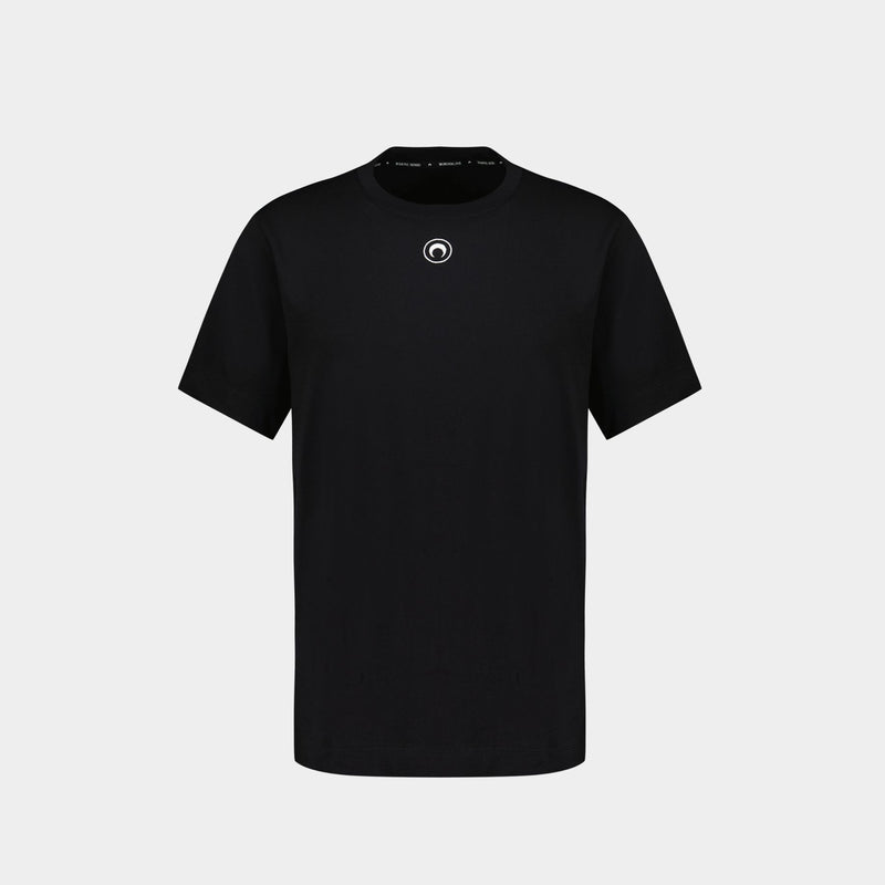 Moon Logo T-Shirt - Marine Serre - Cotton - Black