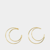 Moon Hoops 65Mm Earring - Marine Serre - Gold - Brass