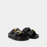 Sandals - Marine Serre -  Black - Leather