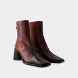 Airbrushed boots - Marine Serre - Leather - Brown