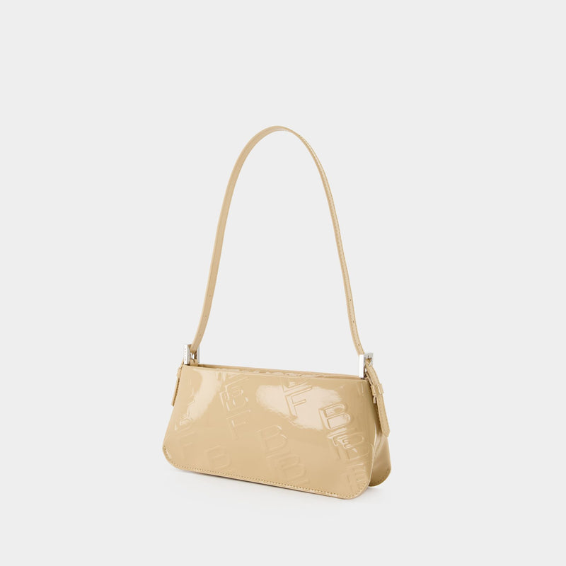 Dulce Hobo Bag - By Far - Kraft - Patent Leather