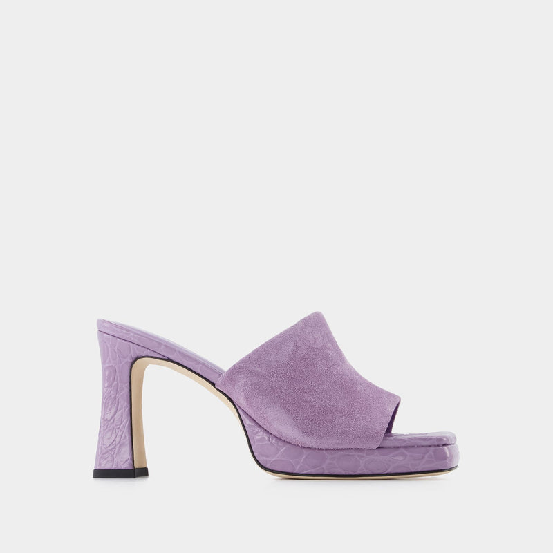 Beliz Mule - By Far - Purple - Leather