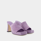 Beliz Mule - By Far - Purple - Leather