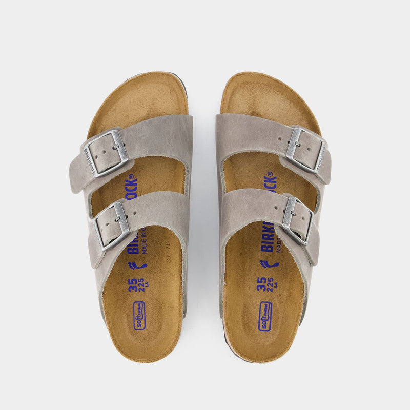 Arizona Sandals - Birkenstock - Leather - Grey